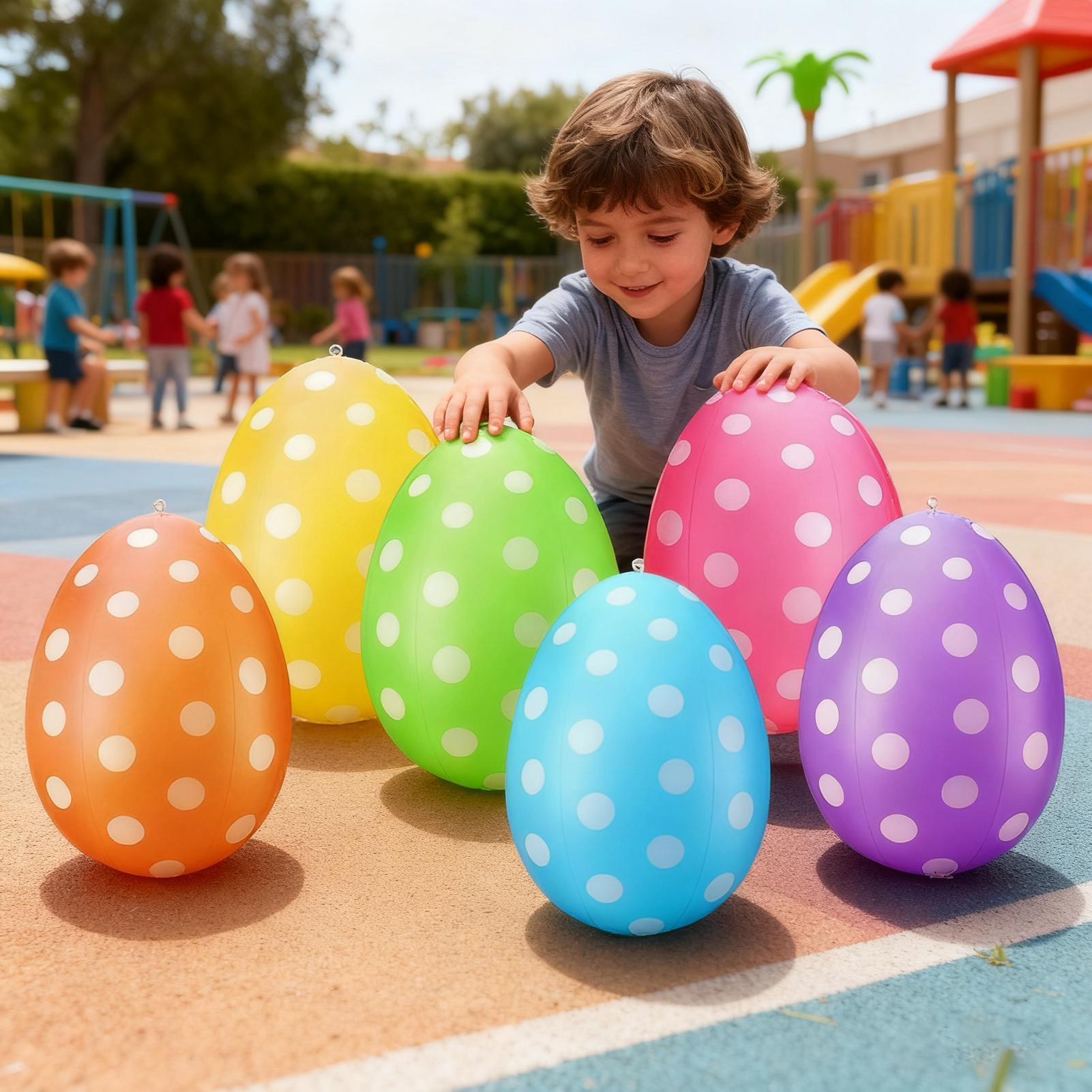 Party Games Easter Egg - Ovos de páscoa infláveis 6 pçs/set