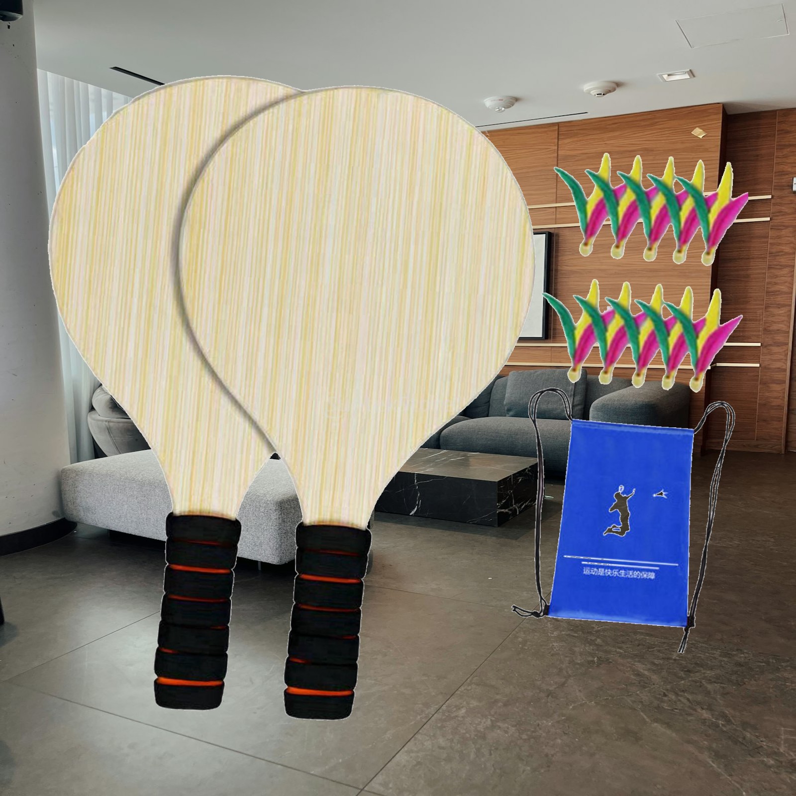 Badminton Set Garden - Conjunto de raquete de badminton de