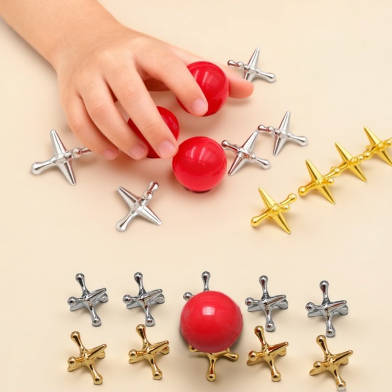 Party Games Jack - Mini metal clássico jack jogo conjunto