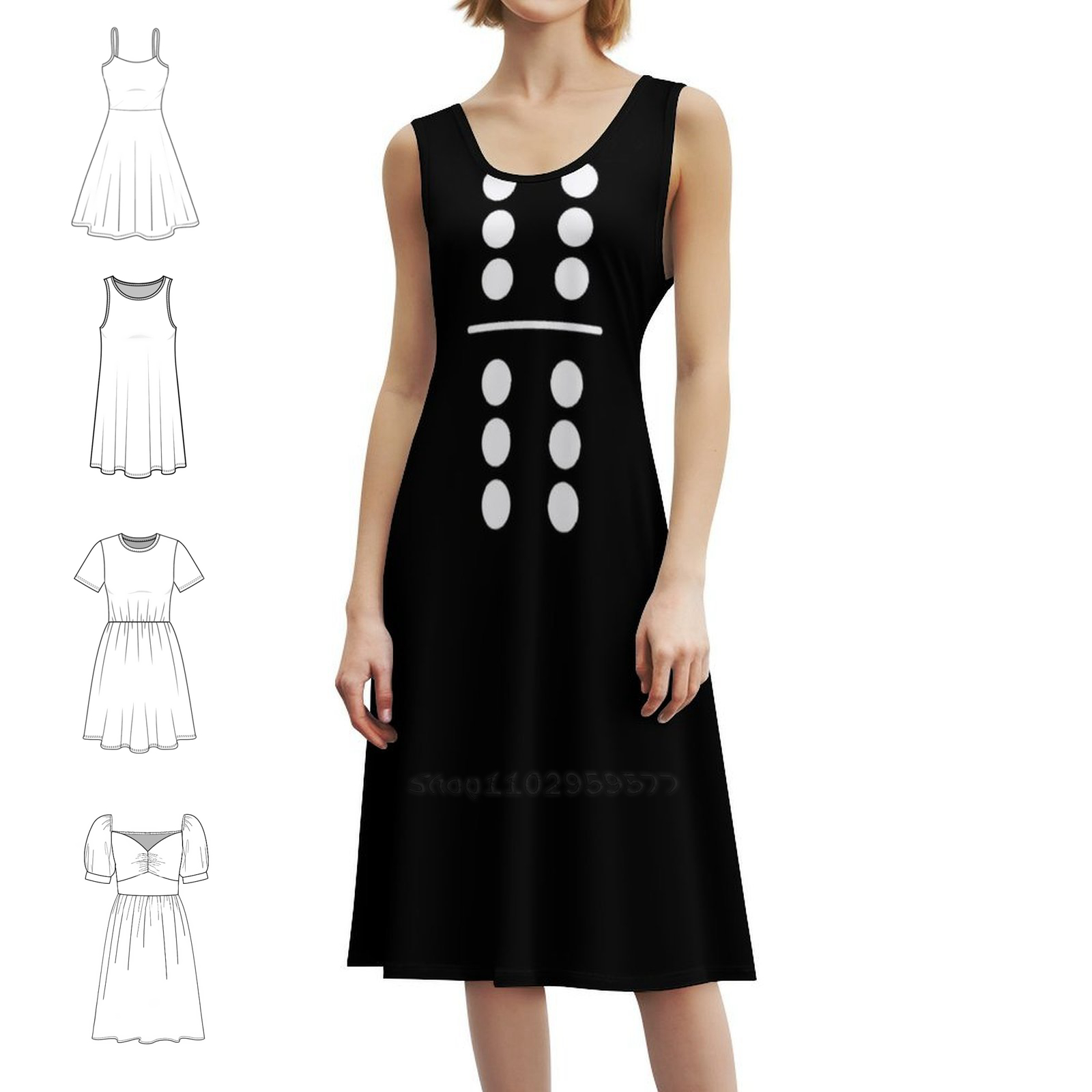 Party Games Simple - Traje de dominó 6-6 duplo seis