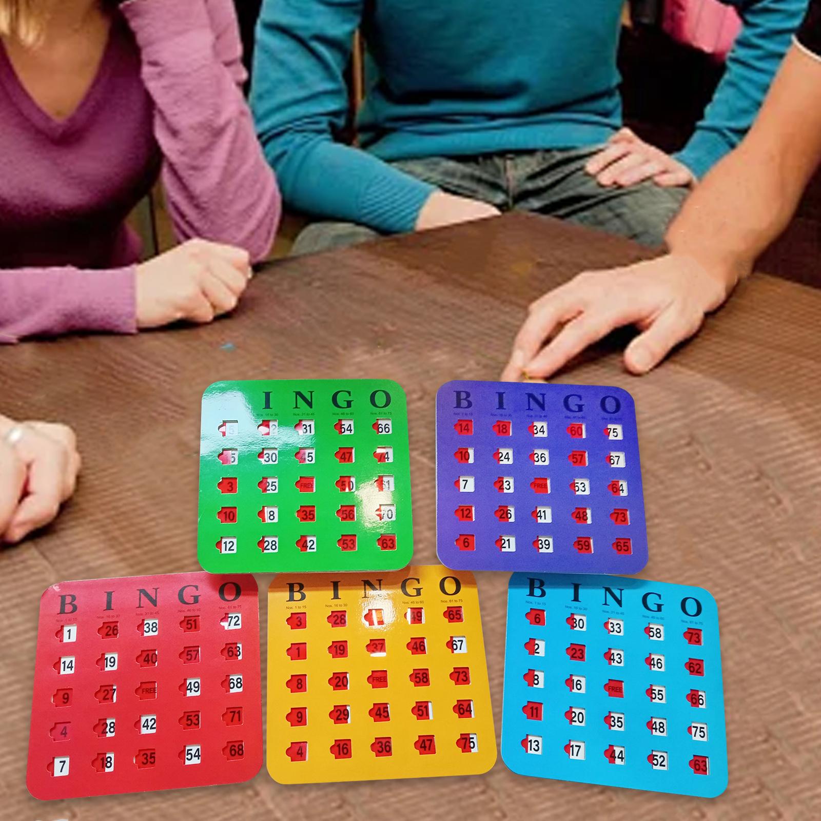 Party Games Large Groups - 5 peças grande impressão bingo papelão