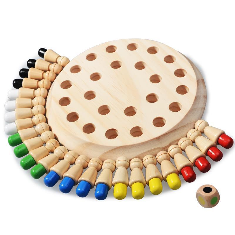 Party Games Quiz - Quebra-cabeça de madeira brinquedos montessori aprendizagem