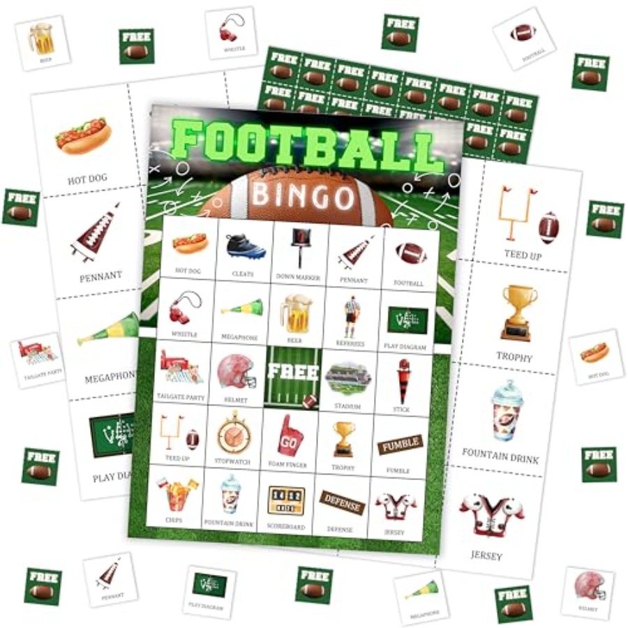 Party Games Large Groups - Cartas de Jogo de Bingo para