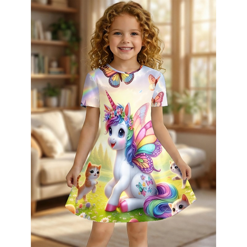 Vestido Infantil com Estampa d - Games Garden Party avaliação e preço