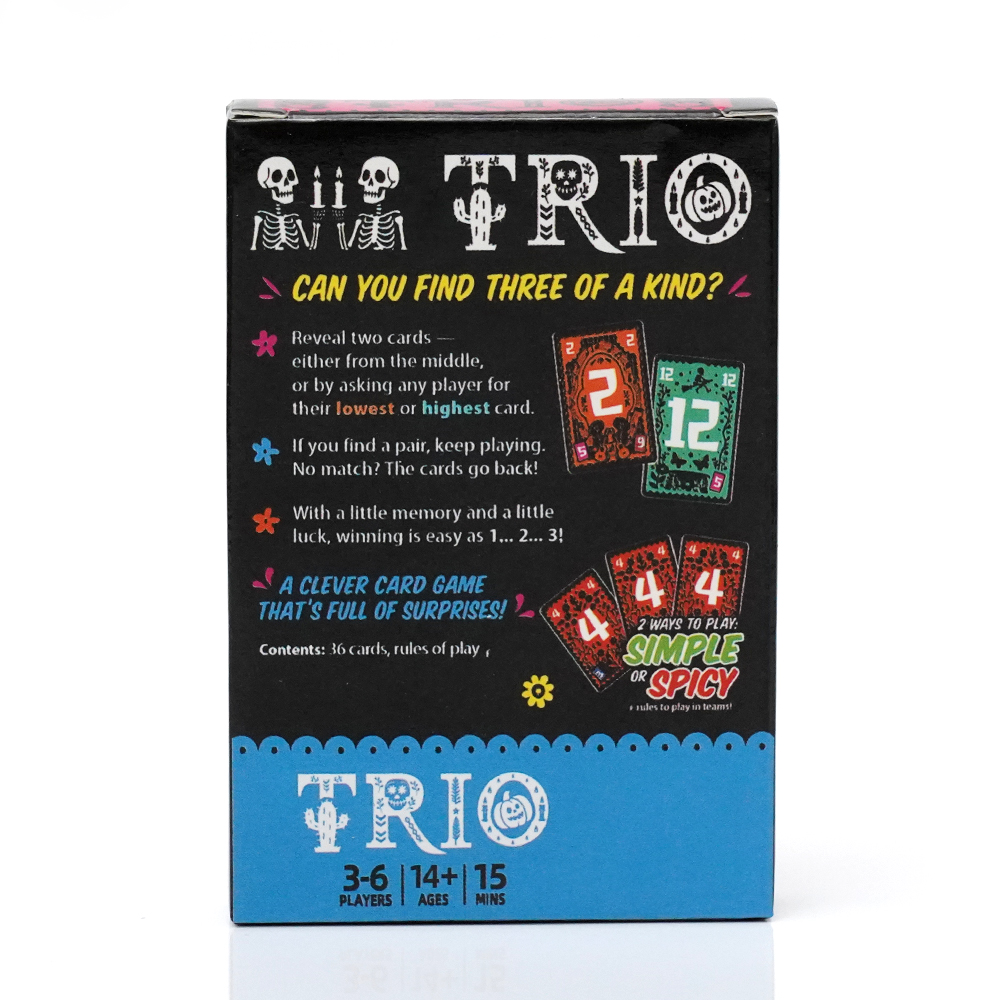 Trio, Jogo de Cartas Familiar  - Party Games List avaliação e preço