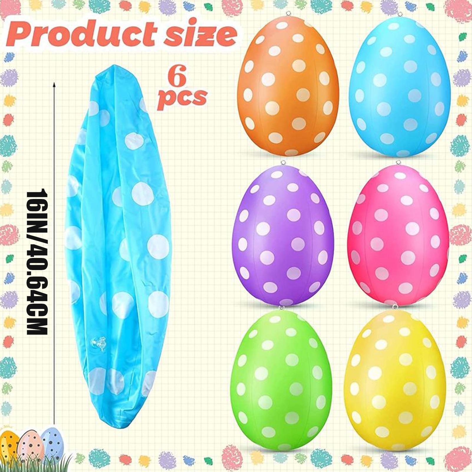 Ovos de páscoa infláveis 6 pçs - Party Games Easter Egg avaliação e preço