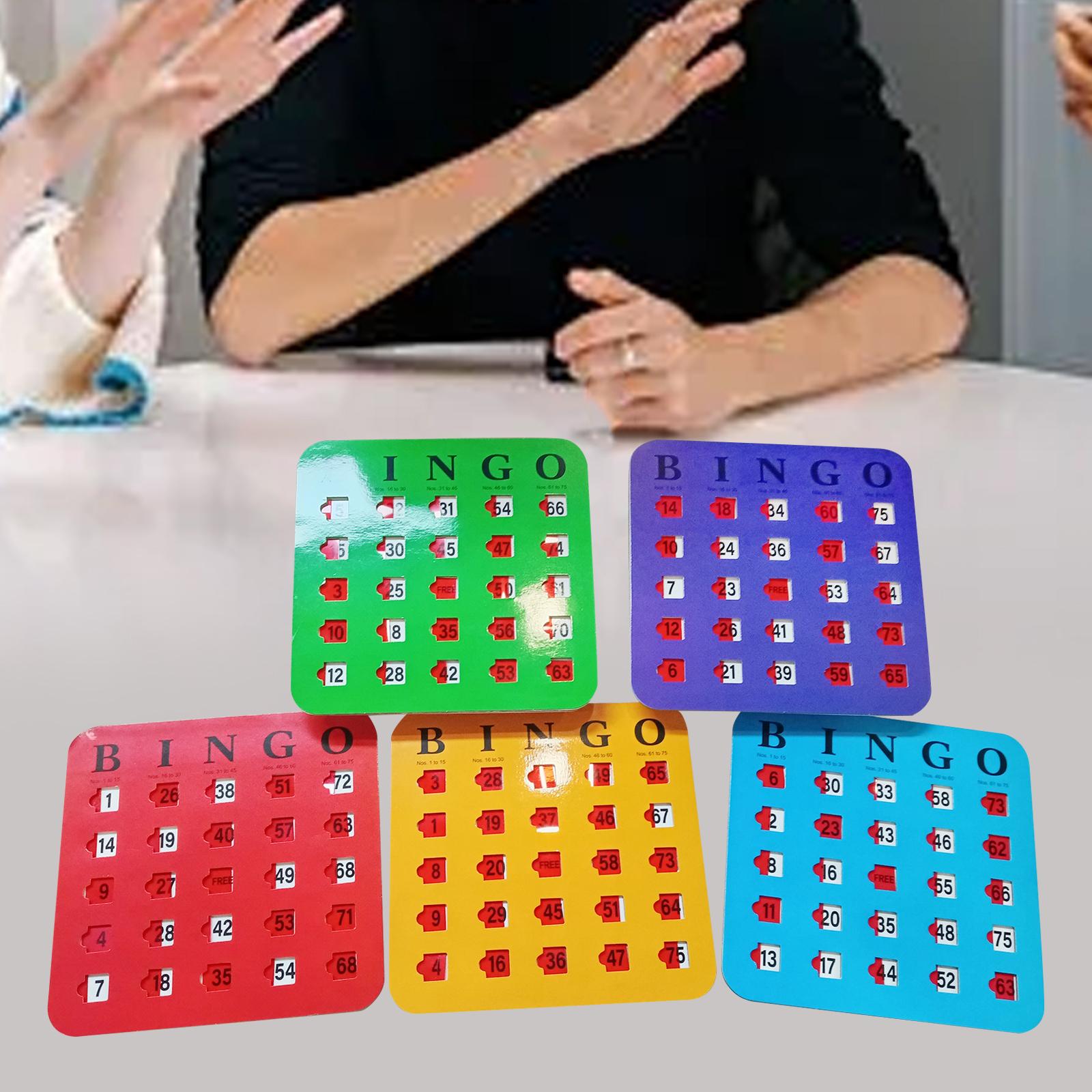 5 peças cartas de jogo de bing - Party Games Large Groups avaliação e preço
