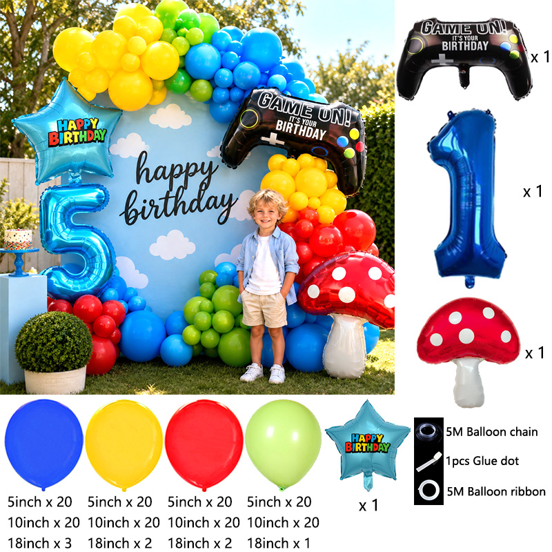 Kit de Arco de Balões em Forma - Party Games Mario avaliação e preço