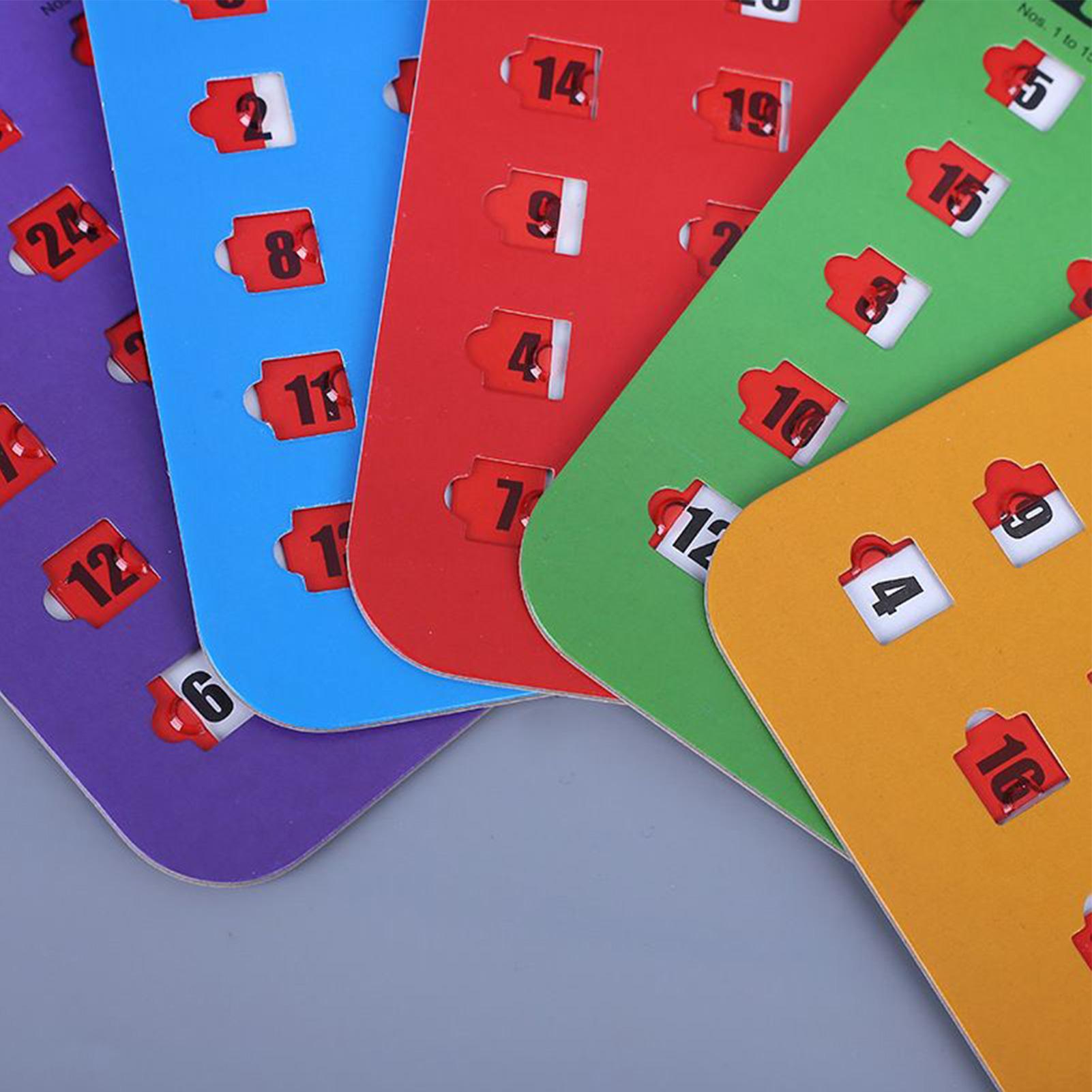 5 Cartas de Bingo com Impressã - Party Games Large Groups avaliação e preço