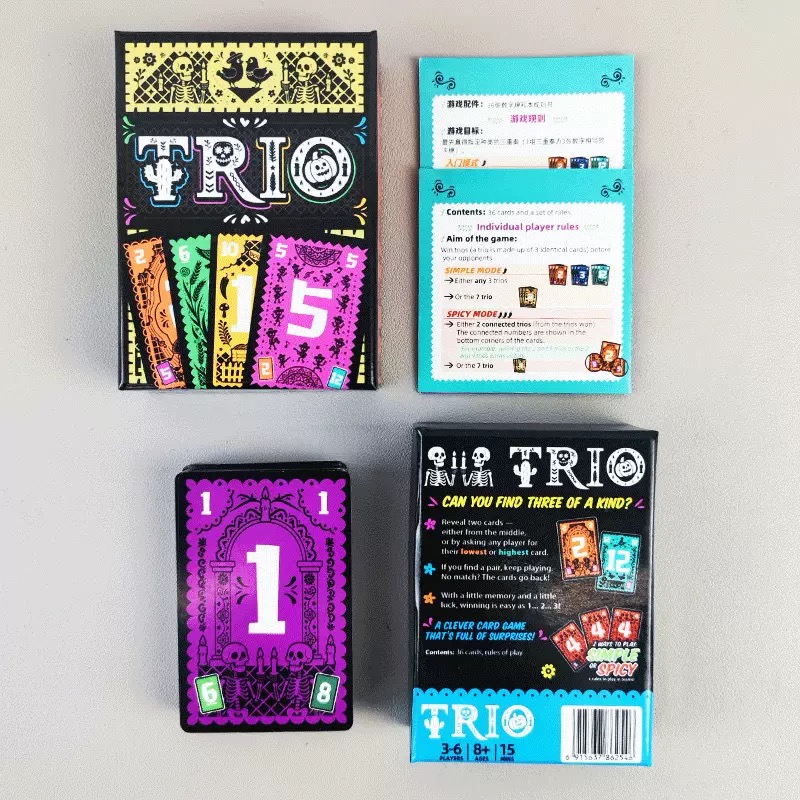 Trio, Family Card Gameon, list - Party Games List avaliação e preço