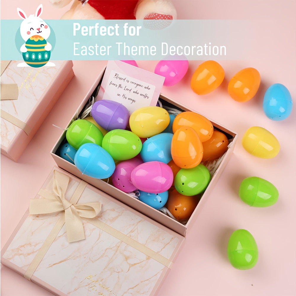 100PCS Ovos de Páscoa Plástico - Party Games Easter Egg avaliação e preço