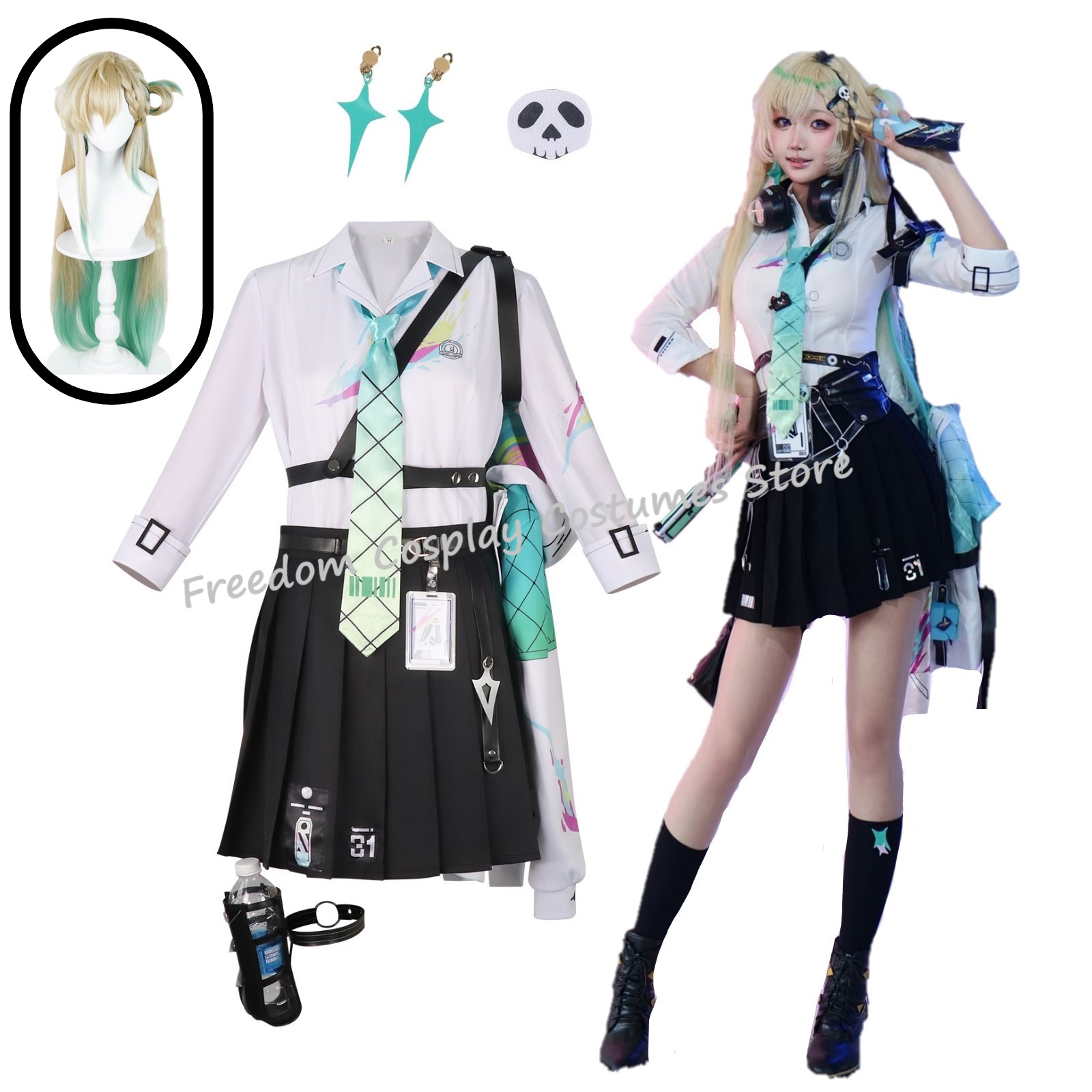 Fantasia de cosplay do jogo Wu - Party Games School avaliação e preço