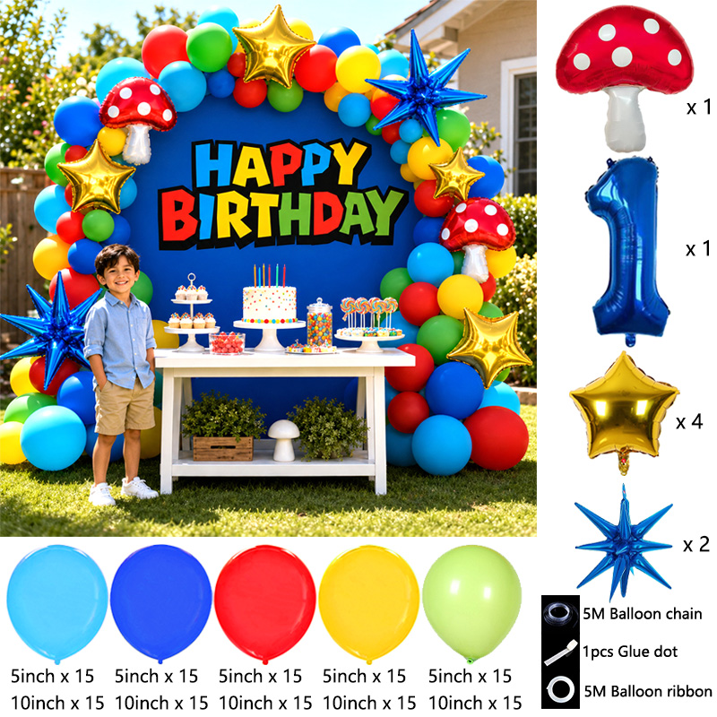 Arco de Balões Inspirado no Vi - Party Games Mario avaliação e preço