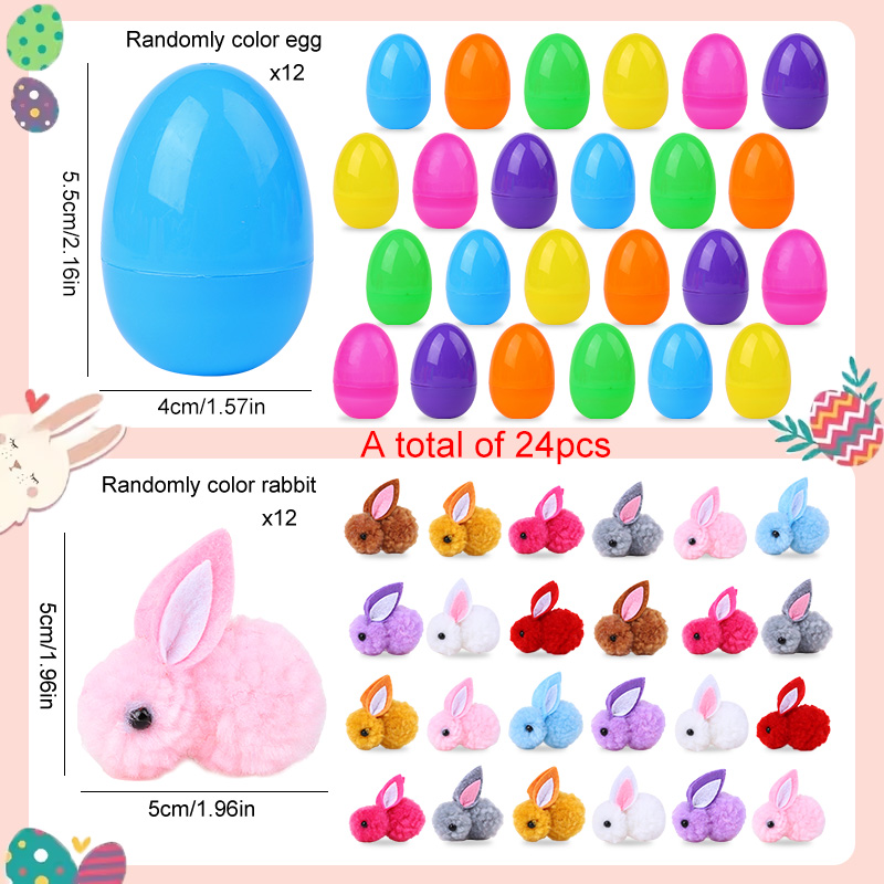 24/48 pçs bonito ovo de páscoa - Party Games Easter Egg avaliação e preço