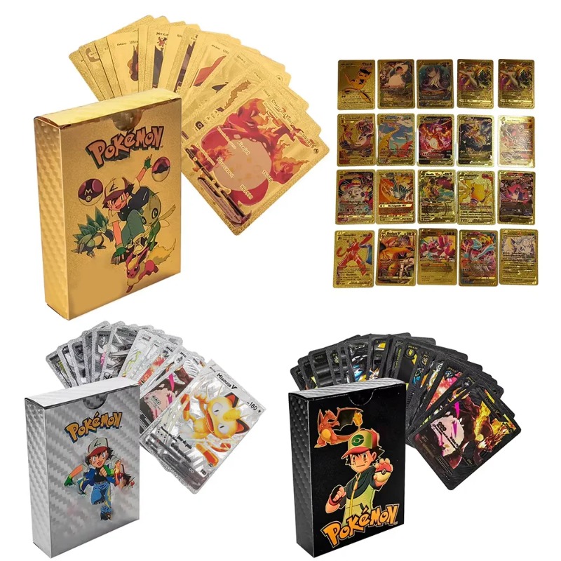 55 Cartas Pokémon Vmax GX Caix - Party Games Box avaliação e preço